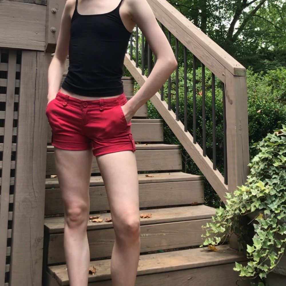 Delia’s Red Scout Shorts